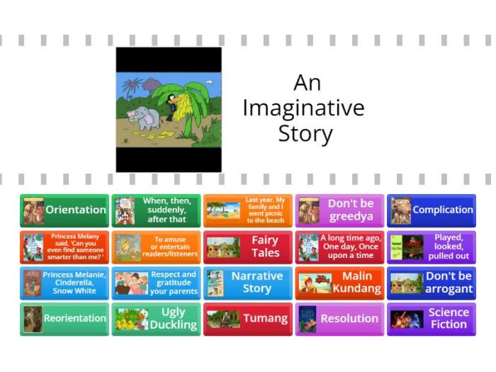Games of Narrative Text - Find the match
