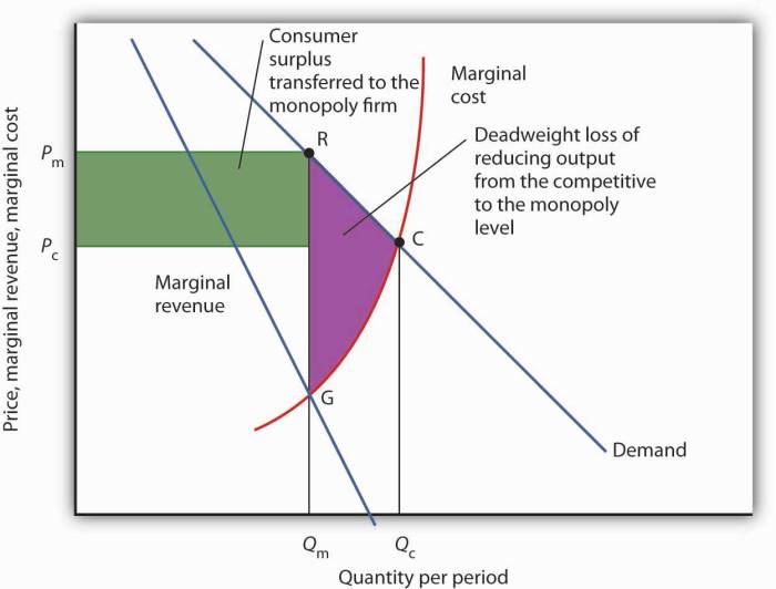Reading: Monopolies and Deadweight Loss | Microeconomics
